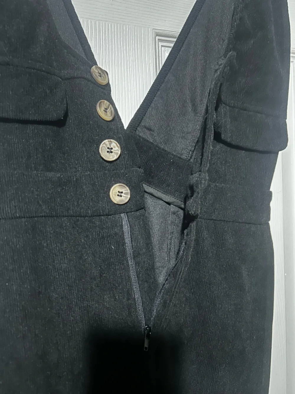 XS Cider Black Corduroy Jumpsuit - Picture 5 of 12
